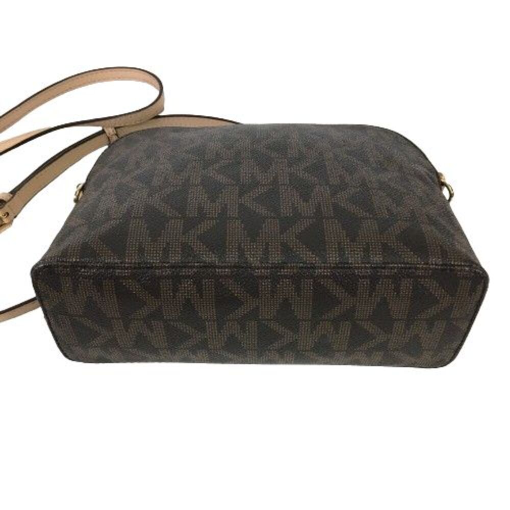 Michael Kors Cindy MK Signature Dome Crossbody Bag Brown Gold Logo 38H9CCPC3B - Picture 8 of 16